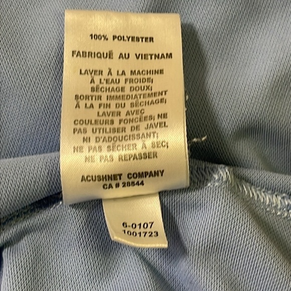 FootJoy FJ Men’s Blue Short Sleeve Golf Polo Shirt Polyester Size Large - Picture 11 of 11